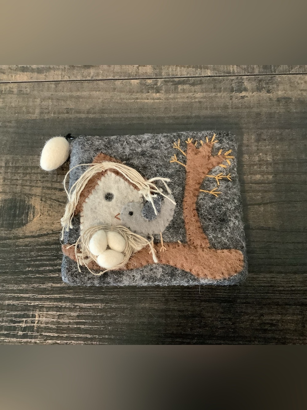 Wild Woolies Change Purse “Little Bird”